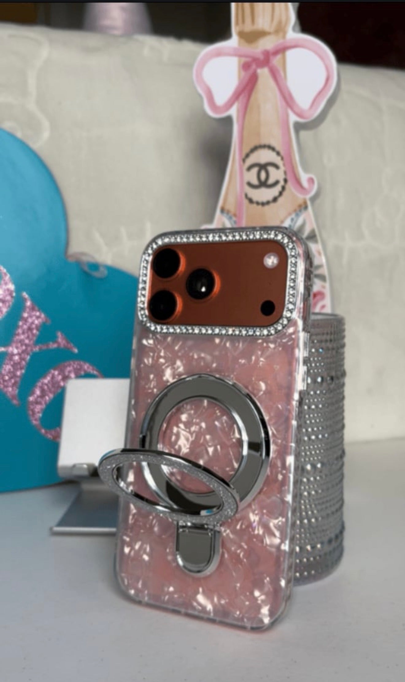 Aura Luxe Ring Case - Pearl