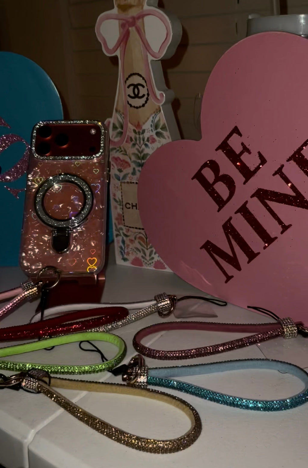Anti - Loss Shiny Phone Lanyard